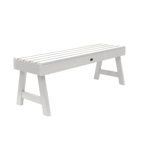Highwood Usa 4ft Weatherly Picnic Bench Outdoor Furniture for Patio, Backyard, Garden AD-BENN4-WHE - main